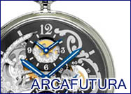 ARCAFUTURA/アルカフトゥーラブラック文字盤懐中時計