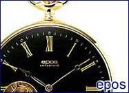 epos/エポスブラック文字盤懐中時計