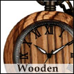 wood pocketwatch/木製懐中時計｜日本製クォーツ